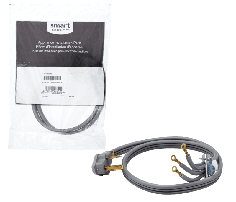 4' 30 Amp 3 Wire Dryer Cord