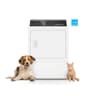 DF7 Sanitizing White Electric Dryer with Front Control view 1