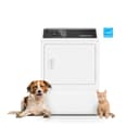 DF7 Sanitizing White Gas Dryer with Front Control view 1