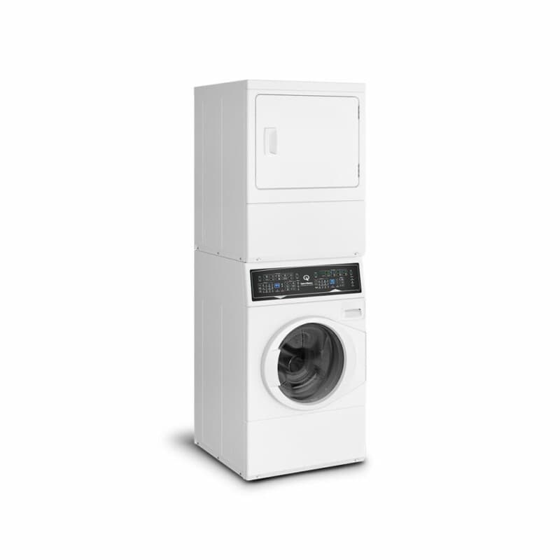 SF7 Stacked White Washer – Gas Dryer with Pet Plus