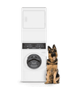 SF7 Stacked White Washer – Gas Dryer with Pet Plus view 4