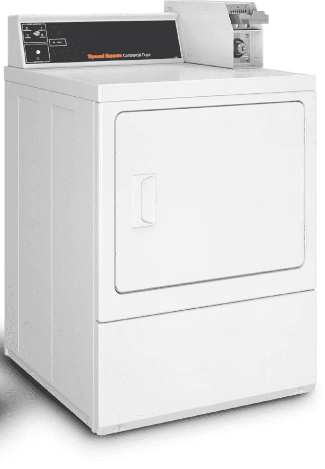 Speed Queen GAS Dryer with REAR Electronic Controls ‐ COIN SLIDE