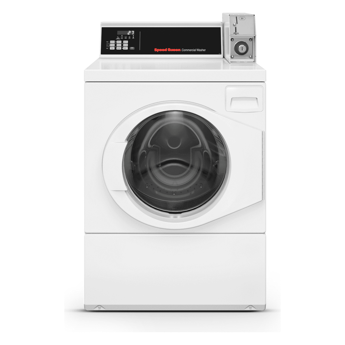 27 Inch Commercial Front Load Washer with 3.4 cu ft Capacity