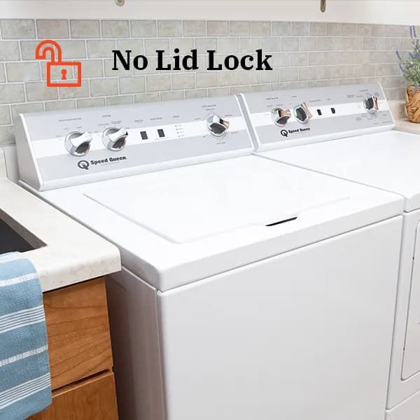 No lid lock — open the lid and add items mid-cycle