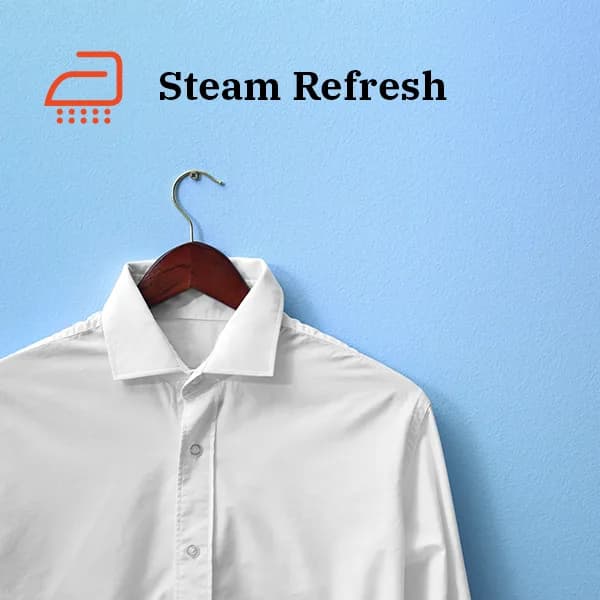 Steam Refresh releases wrinkles without a wash
