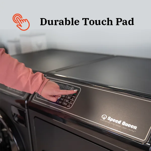 Durable touch pad controls rated for decades of cycles