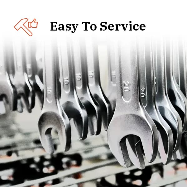 Built to be serviced — parts stay available for decades