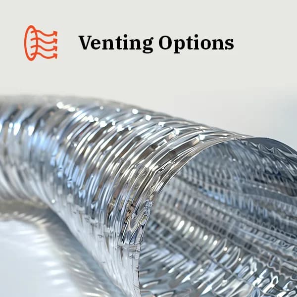Flexible venting options for easier installation