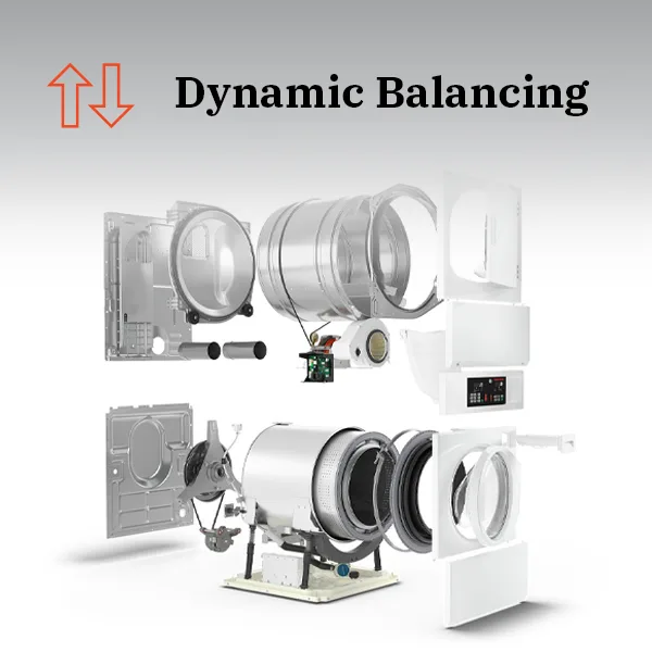 Dynamic balancing keeps heavy loads quiet and stable