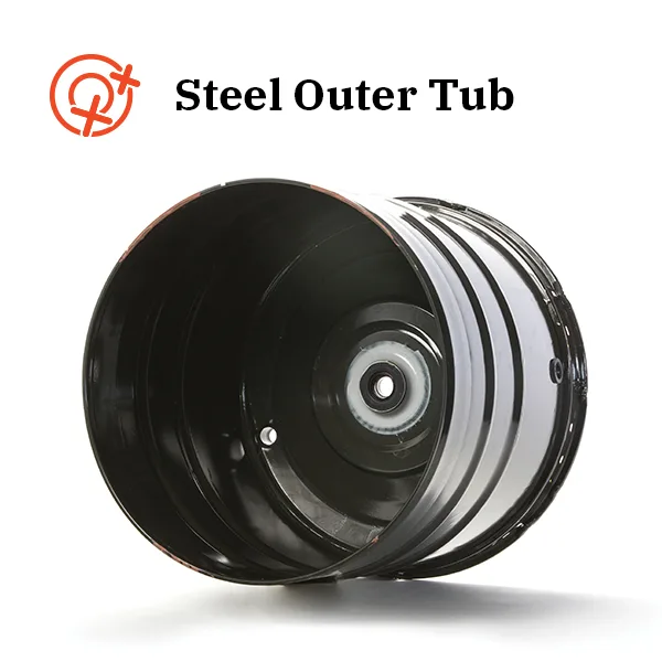 Heavy-gauge steel outer tub