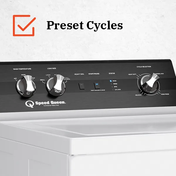 Preset cycles engineered for real laundry