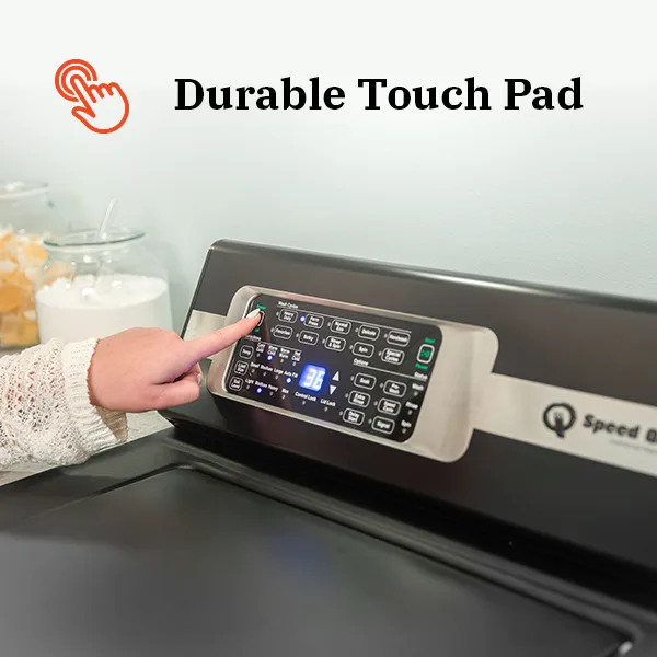 Durable touch pad controls rated for decades of cycles