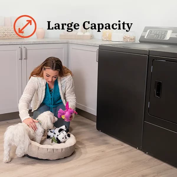 Large capacity — fewer loads, more done