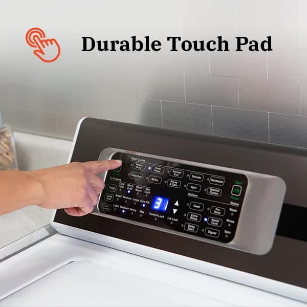 Durable touch pad controls rated for decades of cycles