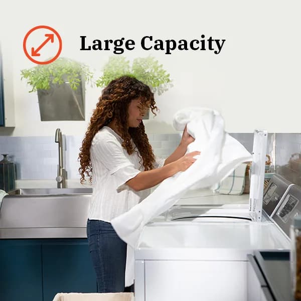 Large capacity — fewer loads, more done
