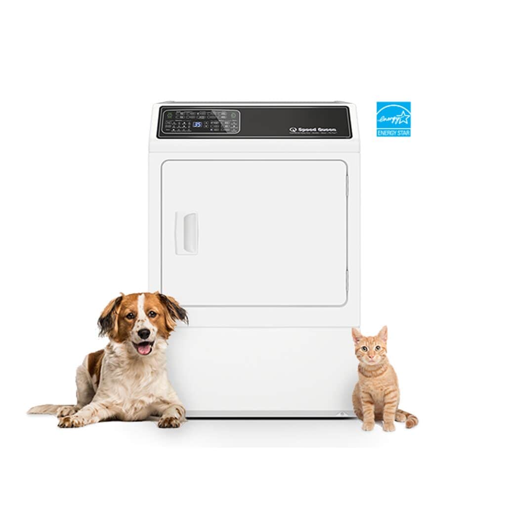 DF7 Sanitizing White Electric Dryer with Front Control