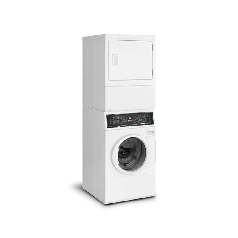 SF7 Stacked White Washer – Gas Dryer with Pet Plus